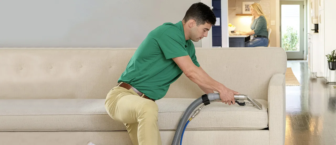 See Chem-Dry upholstery cleaning in action